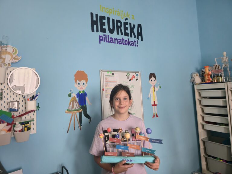 gyerekek kreatív feladatot oldanak meg nyári tábor Szombathely